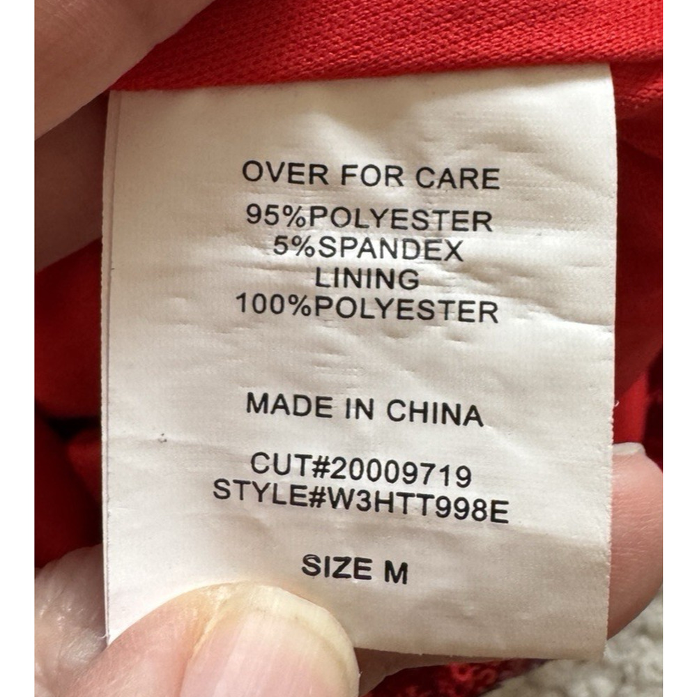 Windsor Red Mini Sparkle Dress Glam Sequin Cocktail Party Love Romantic, M - Picture 8 of 9